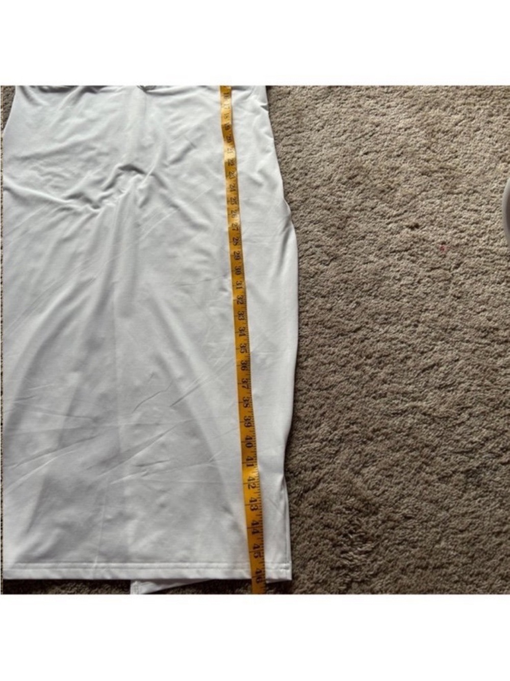 White Knot-Front Racerback Dress - Picture 5 of 5